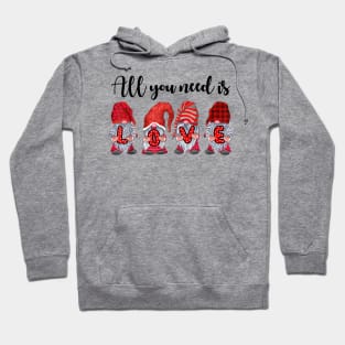 All You Need Is Love Gnomes Valentine's Day Gifts Shirt Hoodie